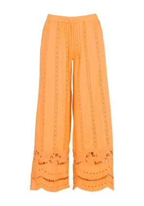 DAMSON MADDER eyelet-embroidered trousers - Orange