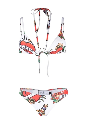 Philipp Plein Bikini Love two piece - White