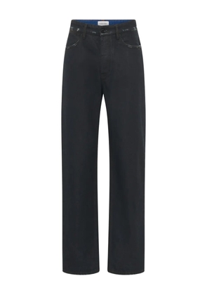 Marine Serre Moon waxed jeans - Black