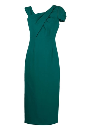 Roland Mouret asymmetric sleeveless midi dress - Green