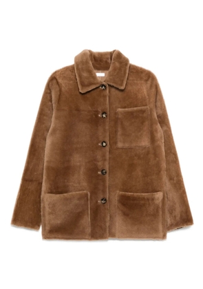 Utzon button-fastening patch-pocket jacket - Neutrals