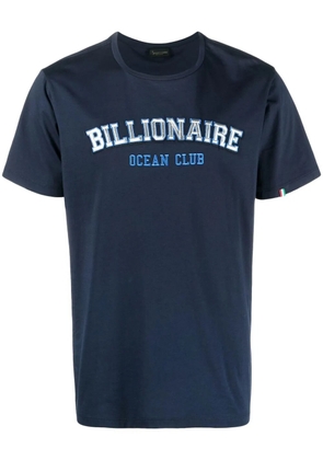 Billionaire logo-print T-shirt - Blue