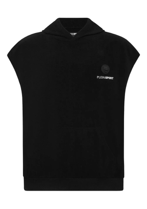 Plein Sport sleeveless vest hoodie - Black