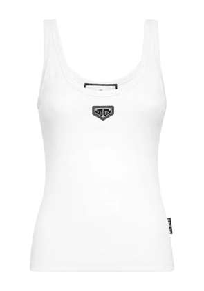 Philipp Plein ribbed tank top - White