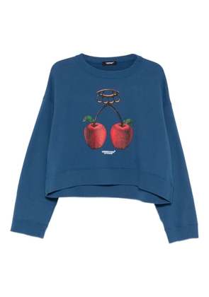 Undercover cherry-print sweatshirt - Blue