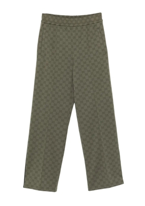 Gucci GG pattern stripe track pants - Green