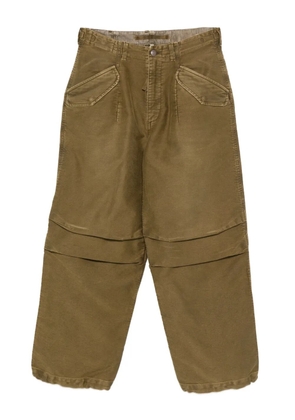 R13 cotton trousers - Green