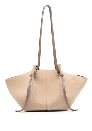 Yuzefi large Mochi suede tote bag - Brown
