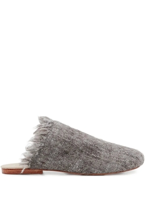 THIBAULT VAN DER STRAETE frayed-detailing loafers - Grey