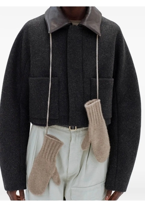 Auralee knit gloves - Neutrals