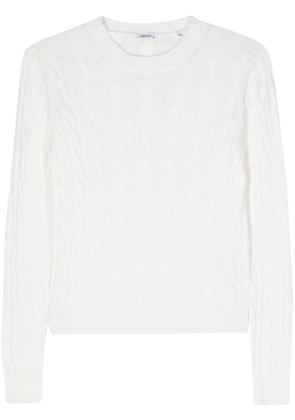 ASPESI cable-knit cotton jumper - White