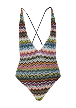 Missoni zigzag-motif swimsuit - Black