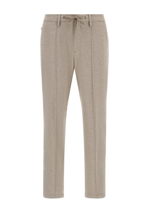 Boggi Milano Roberto drawstring jersey trousers - Neutrals