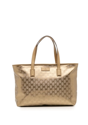 Gucci Pre-Owned 2016-2025 Medium GG Imprime tote bag - Gold