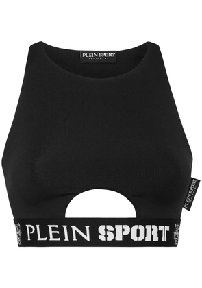 Plein Sport cut-out crop top - Black