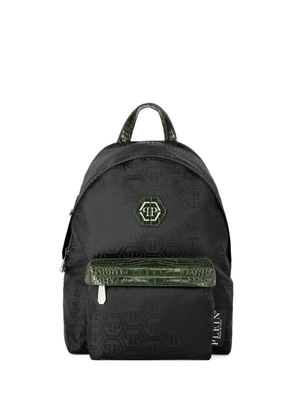Philipp Plein hexagon-monogram backpack - Black