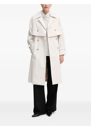 Sisley double-breasted trench coat - Neutrals