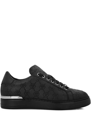 Philipp Plein logo-embellished sneakers - Black