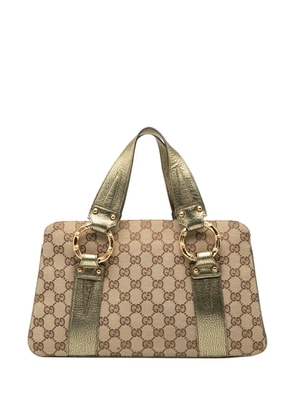 Gucci Pre-Owned 2000-2015 GG Canvas Metal Bamboo handbag - Brown