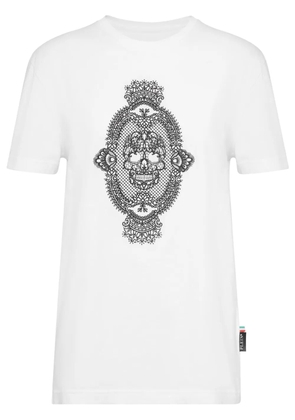 Philipp Plein skull-print cotton T-shirt - White