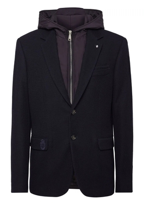 Billionaire layered hoodie blazer - Blue