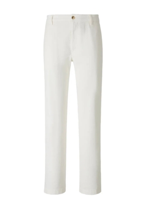 Canali Fatigues button trousers - White