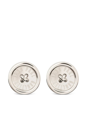 Jean Paul Gaultier button earrings - Silver