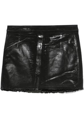 Rick Owens DRKSHDW coated mini skirt - Black