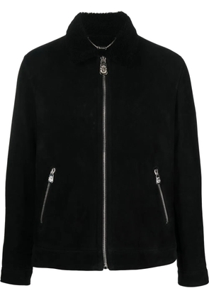Billionaire Aviator zip-up bomber jacket - Black