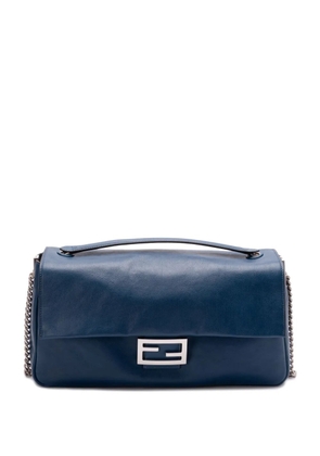 FENDI leather baguette shoulder bag - Blue