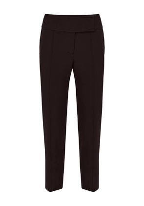 Dorothee Schumacher Emotional Essence Milano-stitch cigarette trousers - Brown