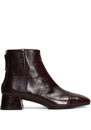 Carmens Rose Back zip-detail ankle boots - Red