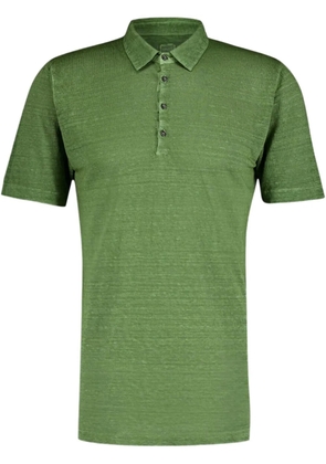 120% Lino linen polo shirt - Green