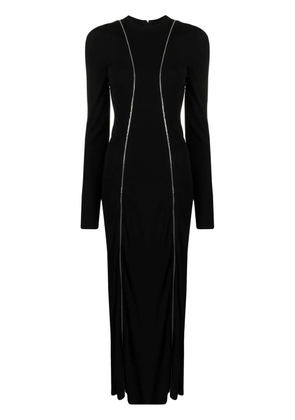 Victoria Beckham piped-trim detail dress - Black
