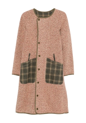 R13 raglan-sleeve reversible coat - Orange