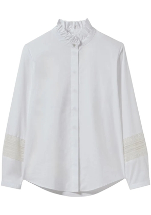 Claudie Pierlot frill-collar cotton T-shirt - White
