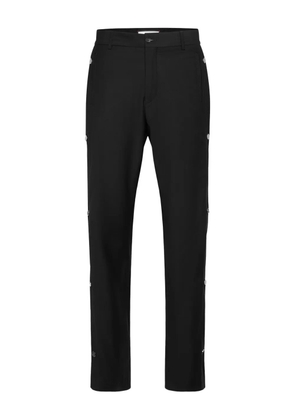 Philipp Plein monogram-insert straight-leg trousers - Black