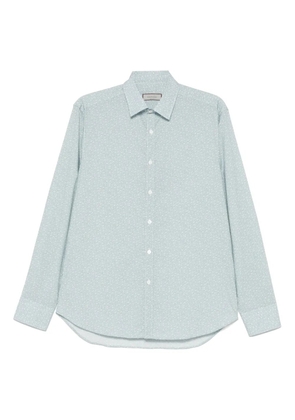 Canali printed shirt - Blue