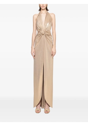 NISSA backless maxi dress - Gold