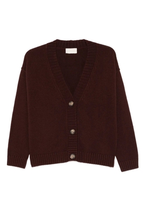 I BLUES Livigno buttoned V-neck cardigan - Brown