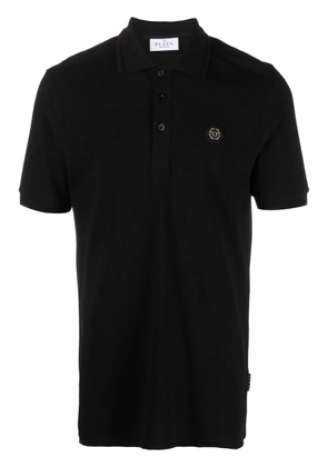 Philipp Plein skull-print polo shirt - Black
