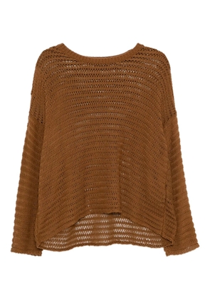 Eileen Fisher cotton-cord top - Brown