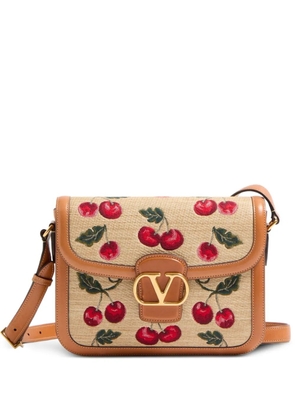 Valentino Garavani 9to5 Cherryfic-motif shoulder bag - Neutrals