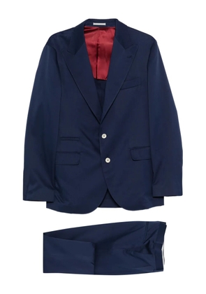 Brunello Cucinelli notched-lapel suit - Blue