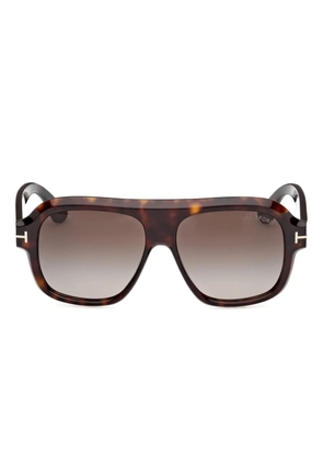 TOM FORD Eyewear pilot-frame sunglasses - Brown