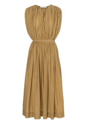Philosophy Di Lorenzo Serafini gathered midi dress - Neutrals