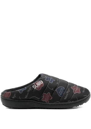 MASU x Subu printed mules - Black