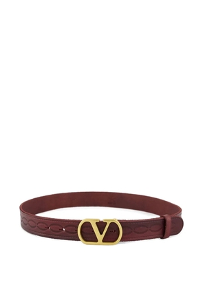 Valentino Garavani VLogo Signature leather belt - Red