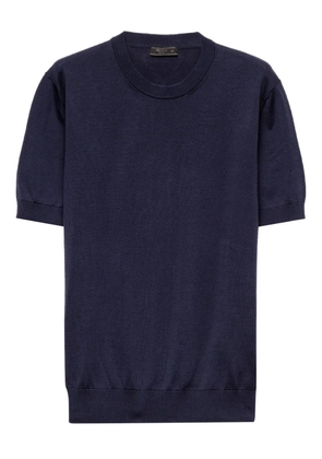 Prada Cotton crew-neck sweater - Blue