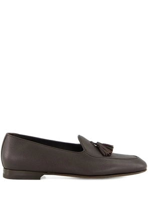 Manolo Blahnik Lennox leather loafers - Brown